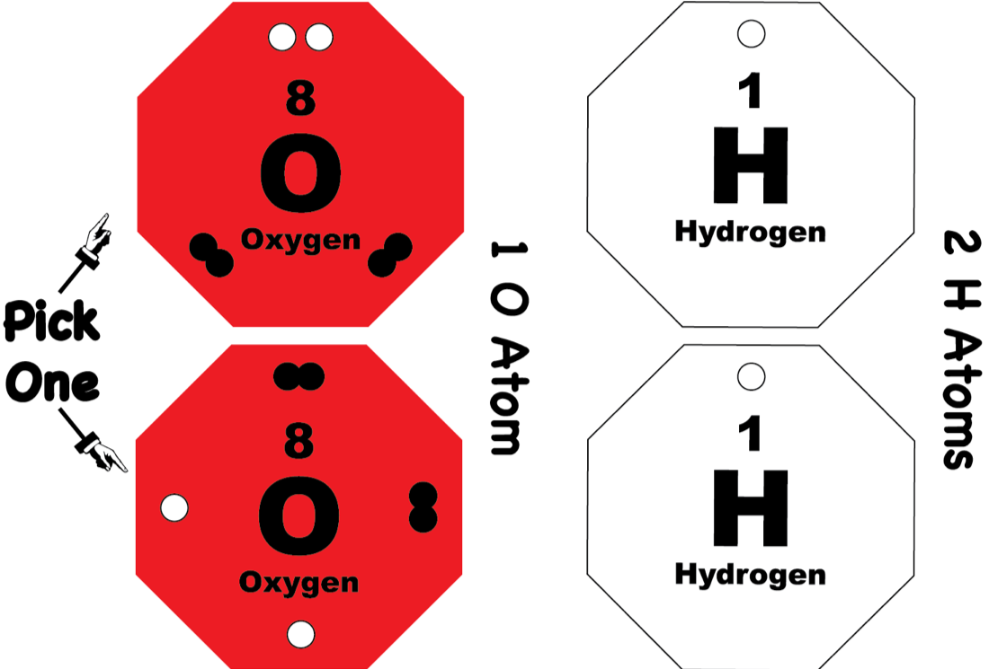 Oxygen, hydrogen tiles